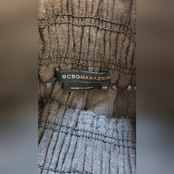NWOT BCBG Brown Linen Pants - Size XS - Picture 6 of 9